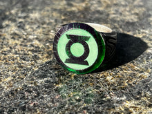 Load image into Gallery viewer, Ring Foundry designed Intaglio Green Lantern Ring