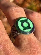Load image into Gallery viewer, Ring Foundry designed Intaglio Green Lantern Ring