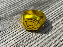 Load image into Gallery viewer, Anodized Yellow Fear Ring