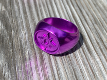 Load image into Gallery viewer, Anodized Violet  Love Ring
