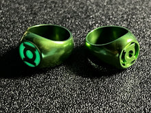 Load image into Gallery viewer, Anodized Green Lantern  Glow Ring

