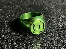 Load image into Gallery viewer, Anodized Green Lantern  Glow Ring
