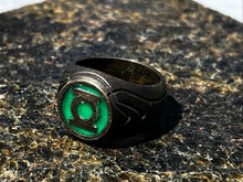 Load image into Gallery viewer, Brass BMP Ring with Glow inlay
