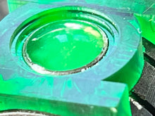 Load image into Gallery viewer, Handmade Silver and Resin Artist Willpower Ring w/ Glow Center
