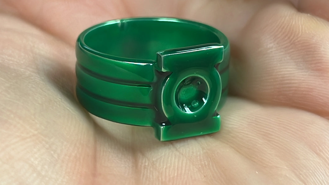 Coated Kyle Rayner Willpower Green Lantern Ring