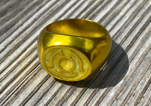Load image into Gallery viewer, Anodized Sinestro Yellow Lantern Fear Ring
